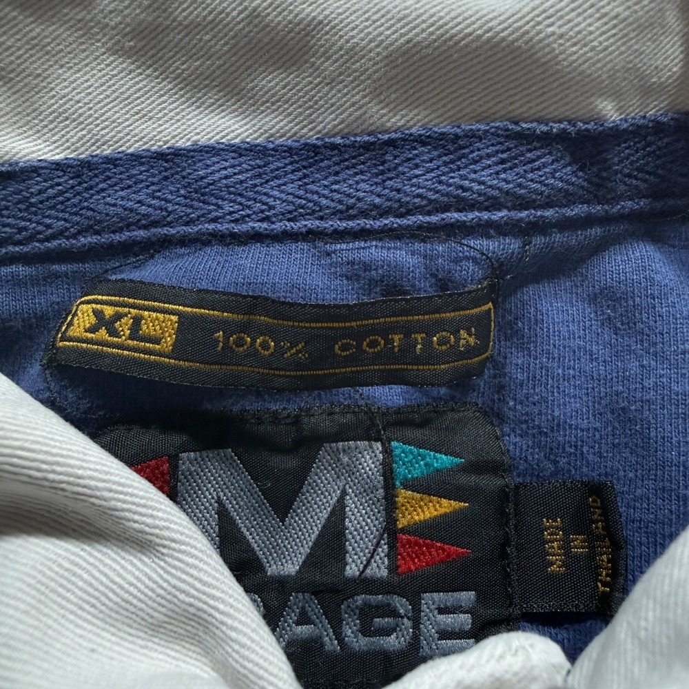Vintage Dallas Cowboys Shirt Men XL Mirage‎ 90s NFL Rugby Polo Color Block VTG - Picture 10 of 15